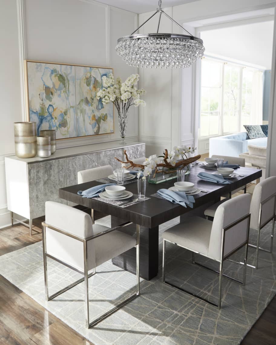 Image 2 of 5: Calypso 6-Light Crystal Teardrop Chandelier