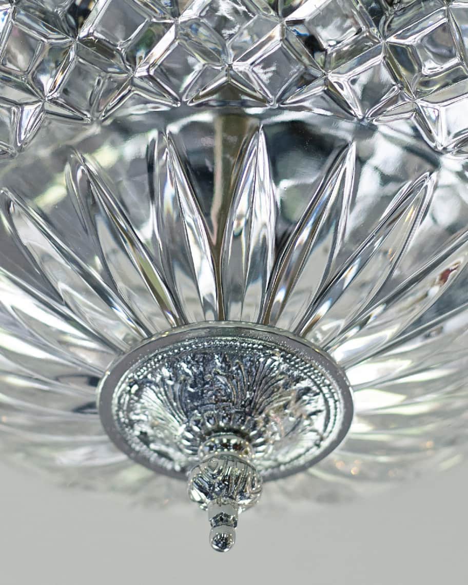 Image 3 of 3: 2-Light Crystal Ceiling Mount