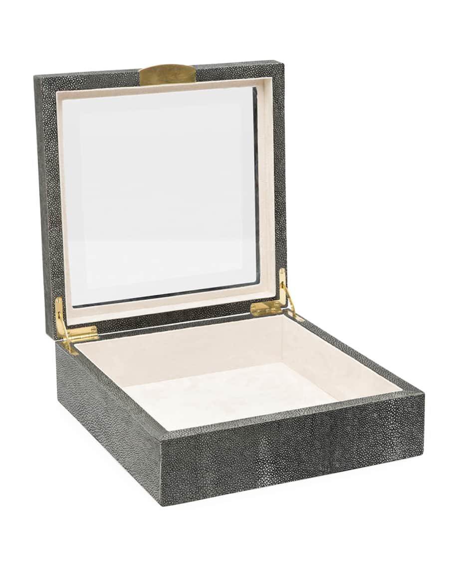 Image 2 of 2: Henlow Square Faux-Shagreen Display Box
