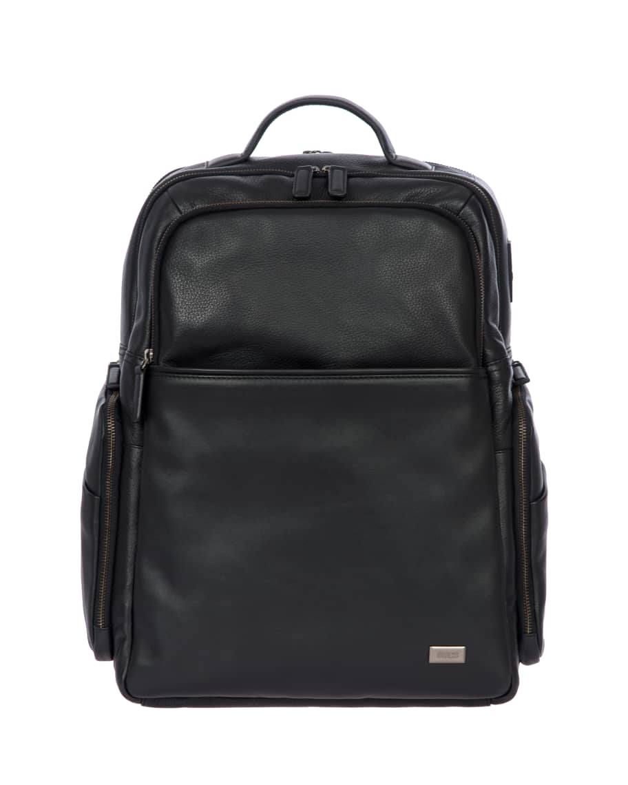Image 1 of 4: Torino Men's Large Leather Business Backpack