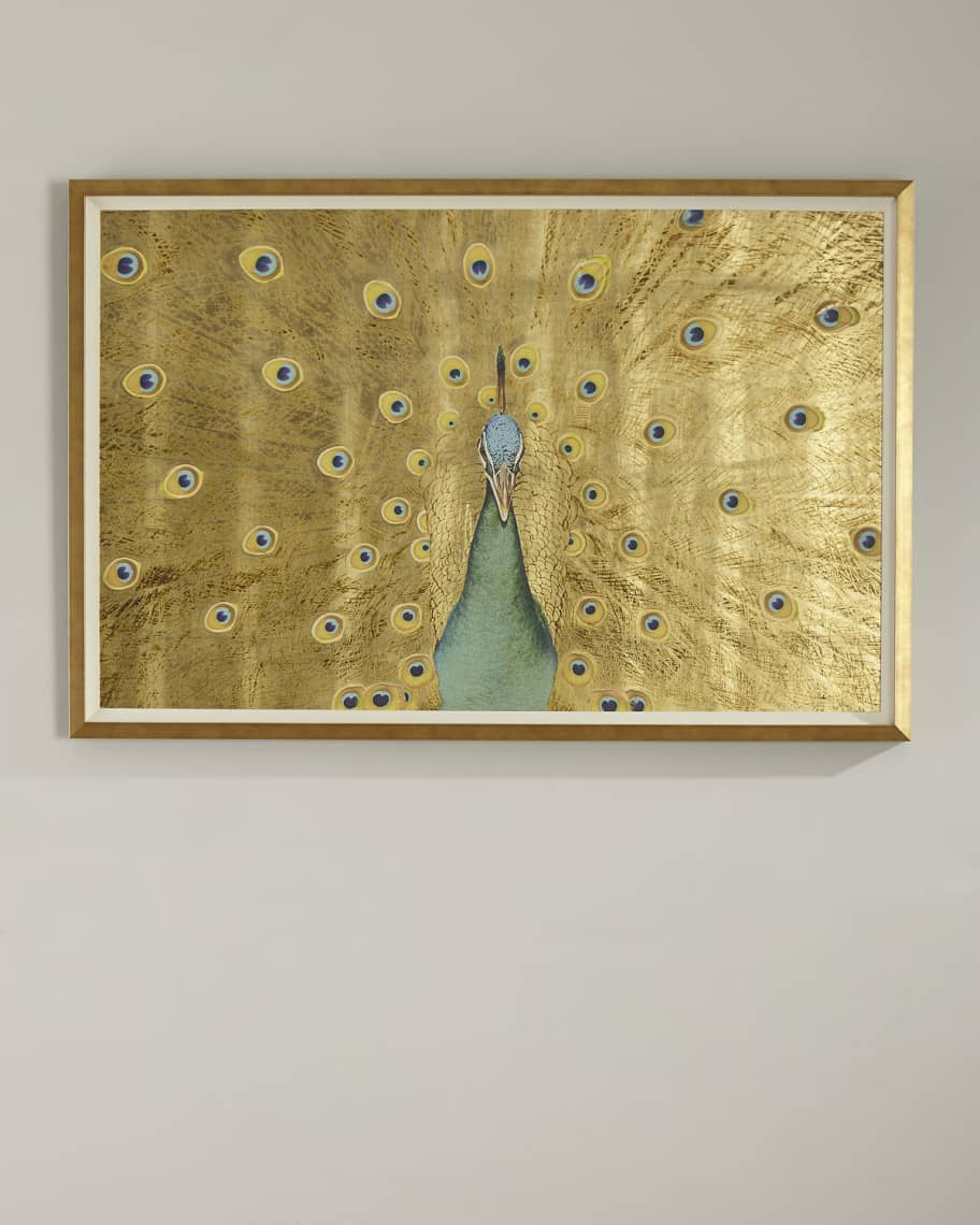 Wendover Art Group Gold Leaf Peacock Oversized Art | Horchow