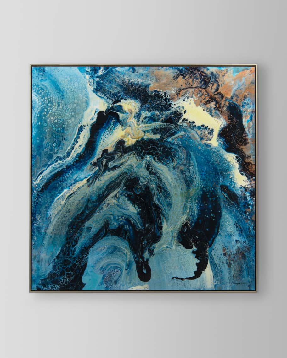 Image 1 of 1: "Waves of Illusion" Canvas Art by Maryann Moeeni