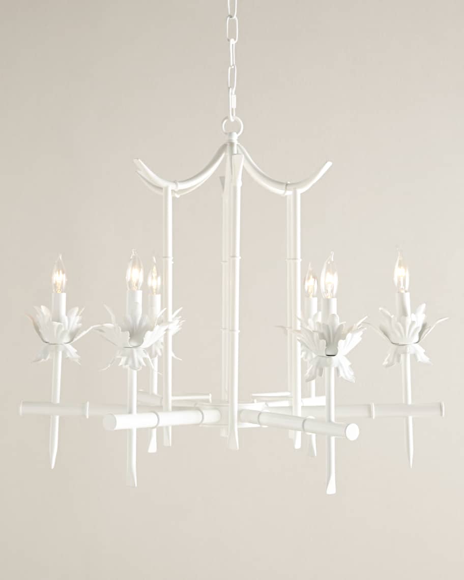Faux store bamboo chandelier