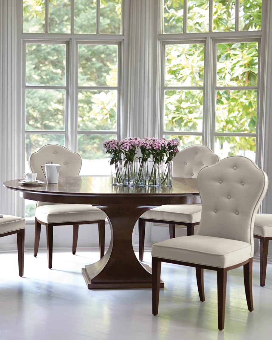 Image 1 of 3: Haven 54" Round Dining Table with Leaf