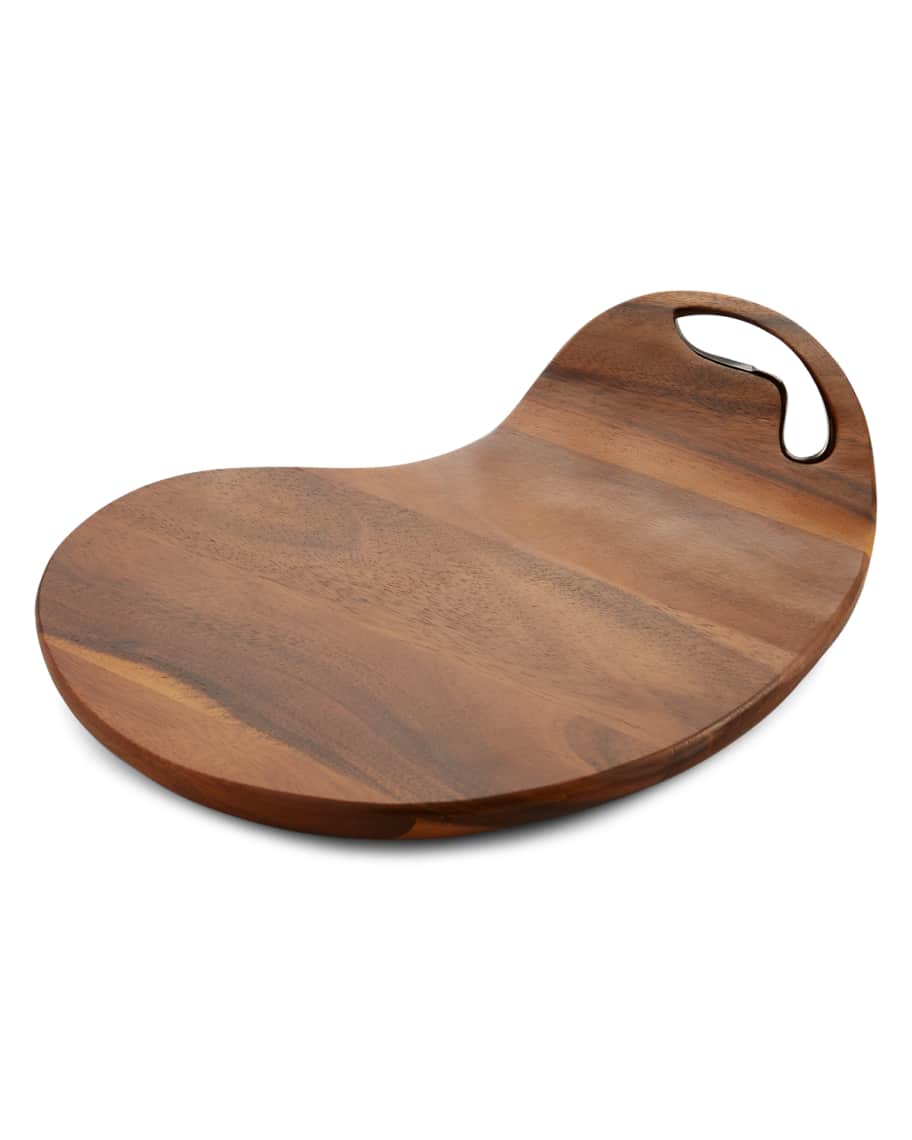 Nambe SixtyFive Cheese Board with Knife Horchow