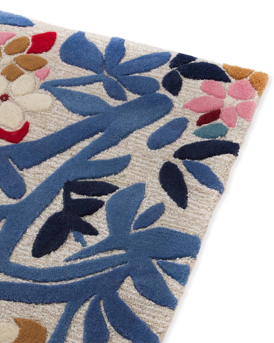Image 2 of 3: Majorelle Garden Rug, 5' x 8'