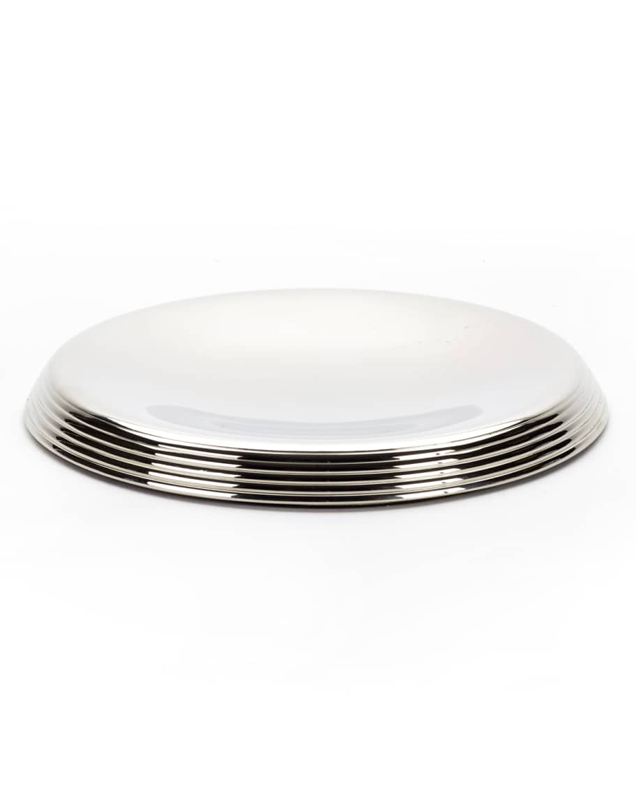 MacKenzieChilds Ribbed Dish Pillar Candle Holder Horchow