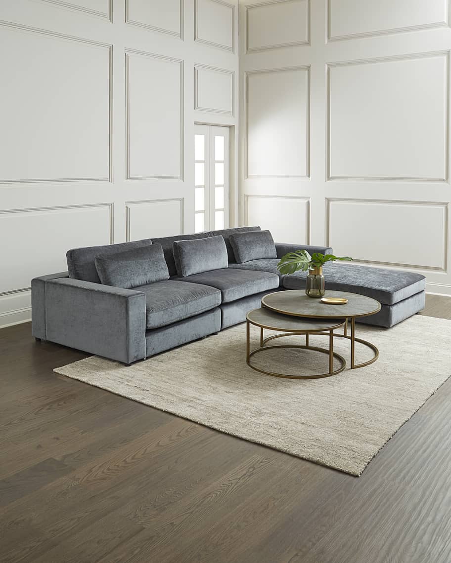 Image 1 of 2: Bloor 3 Piece Sectional W/ Ottoman