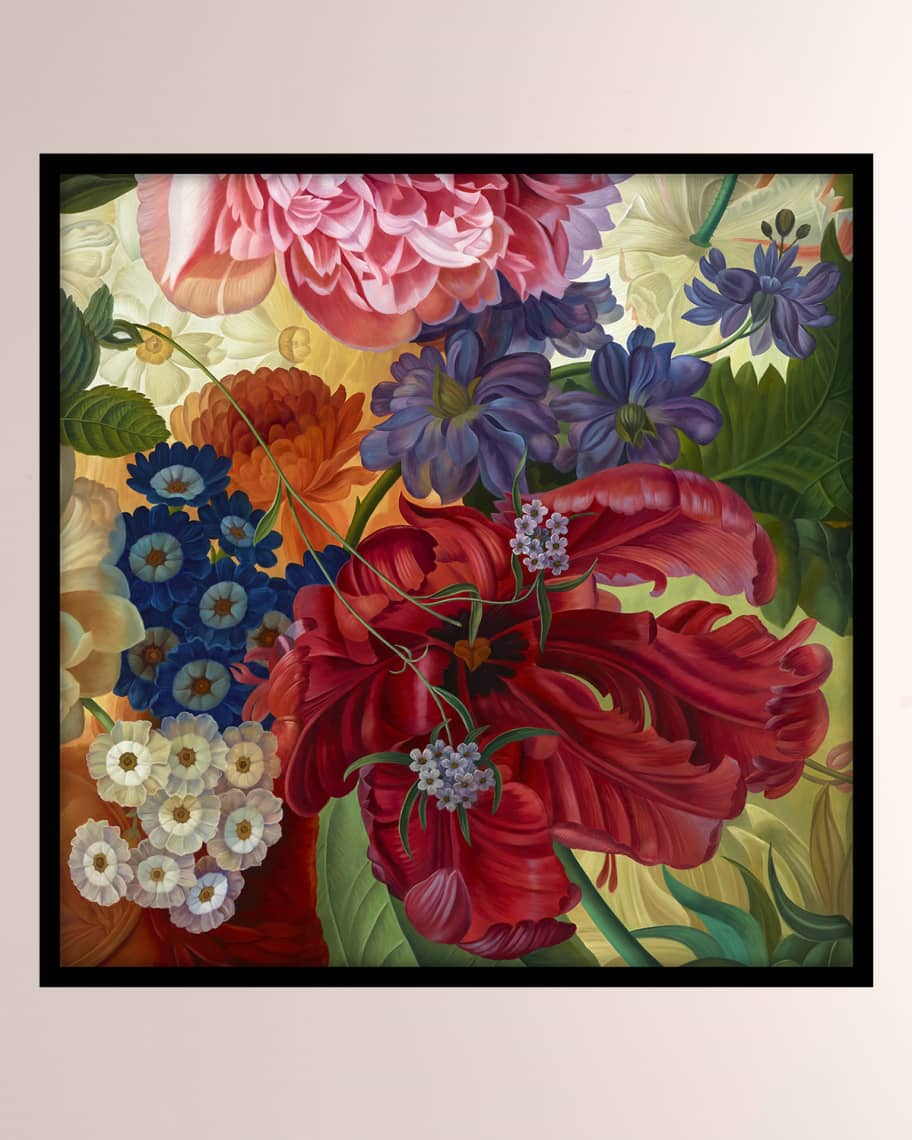 Image 1 of 1: "Floral Bounty" Giclee Canvas Art