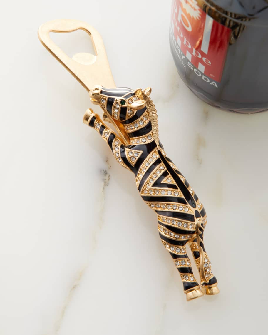 Image 1 of 2: Zebra Bottle Opener