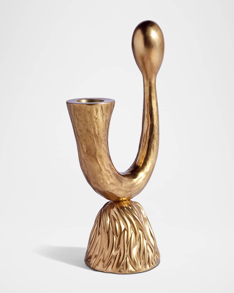 Image 2 of 2: Haas Horn Candlestick