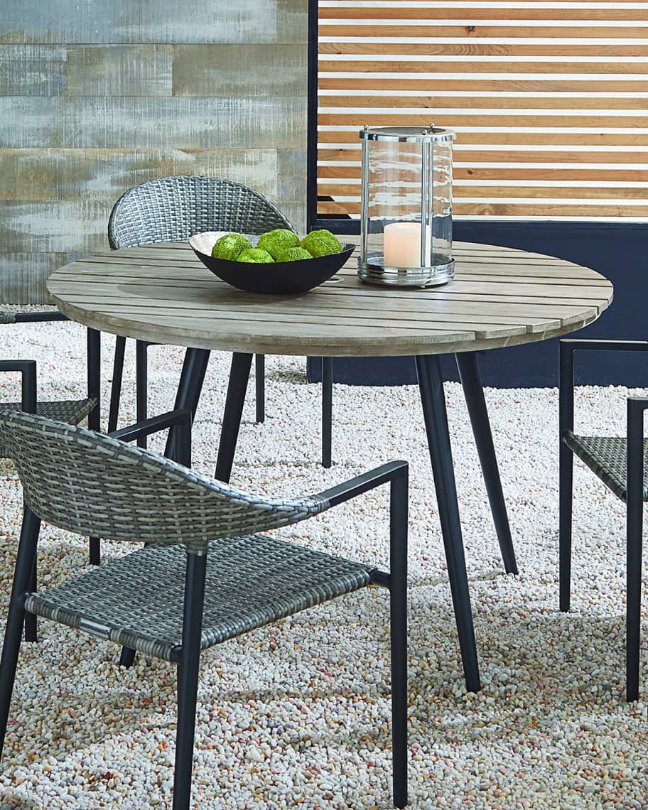 Image 1 of 1: Outdoor Dining Table with Aluminum Top