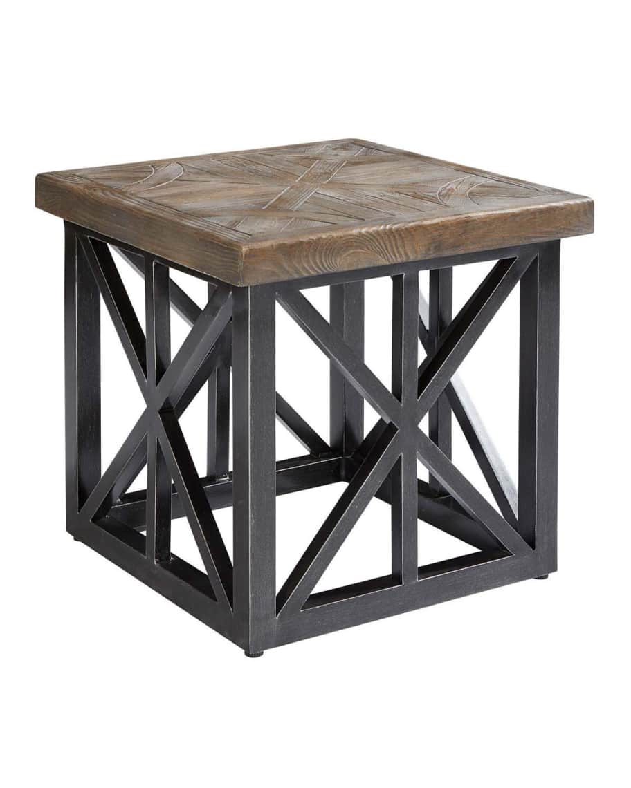 Image 2 of 2: Arch Salvage Outdoor Oliver 22" End Table