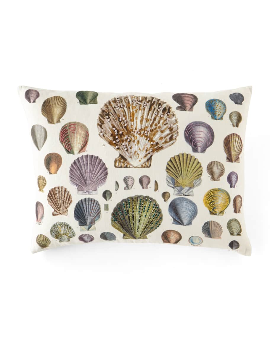 Image 1 of 2: Captain Thomas Brown Shells Oyster Pillow