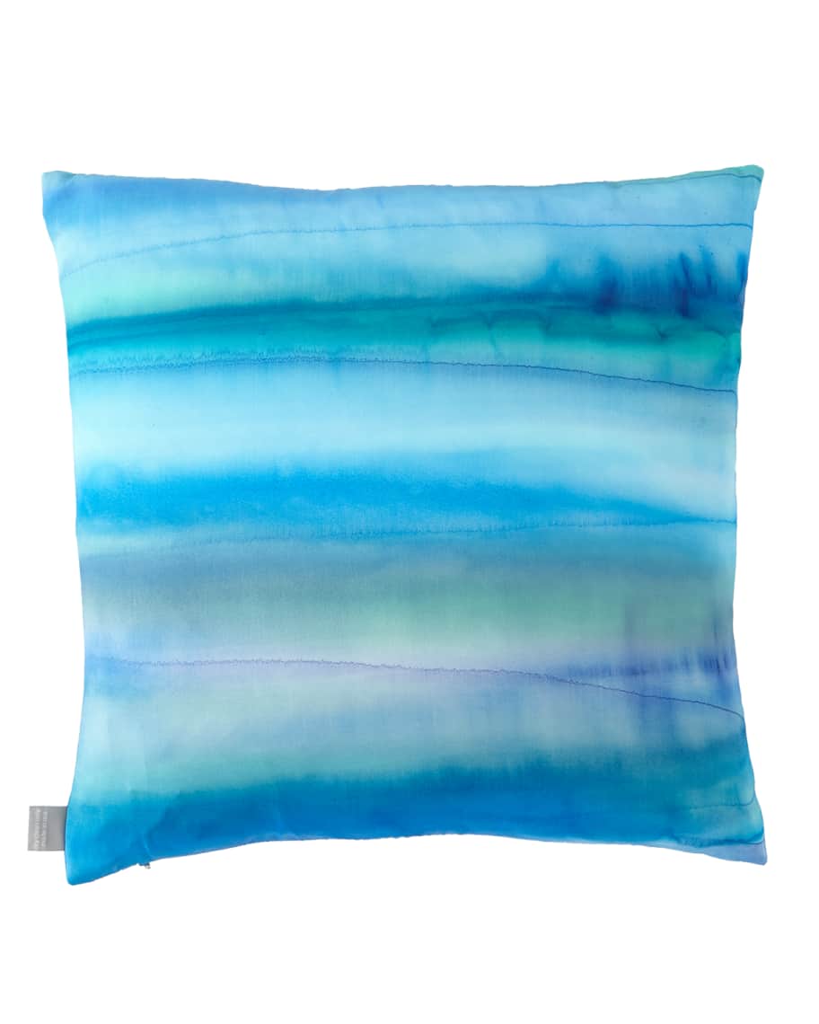 Image 2 of 2: One Love in Azure Pillow
