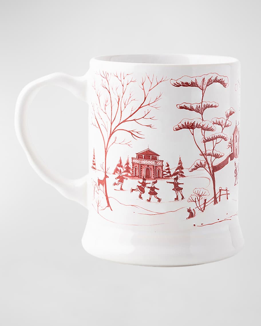Image 2 of 5: Country Estate Winter Frolic Ruby Mr. and Mrs. Claus Mug