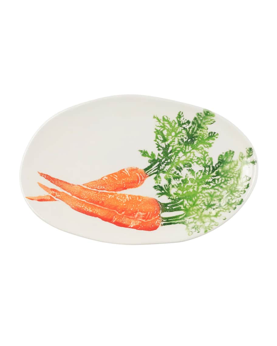 Image 1 of 2: Spring Vegetables Small Oval Platter