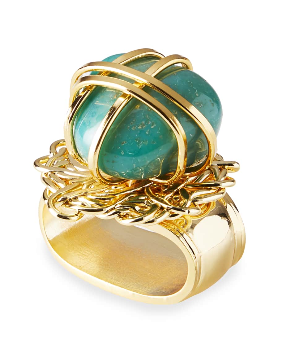 Image 1 of 1: Jade Napkin Rings, Set of 4