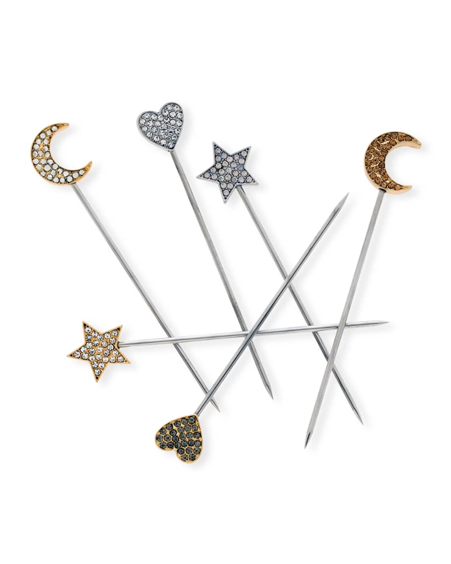Image 1 of 1: Celestial Cocktail Picks, Set of 6