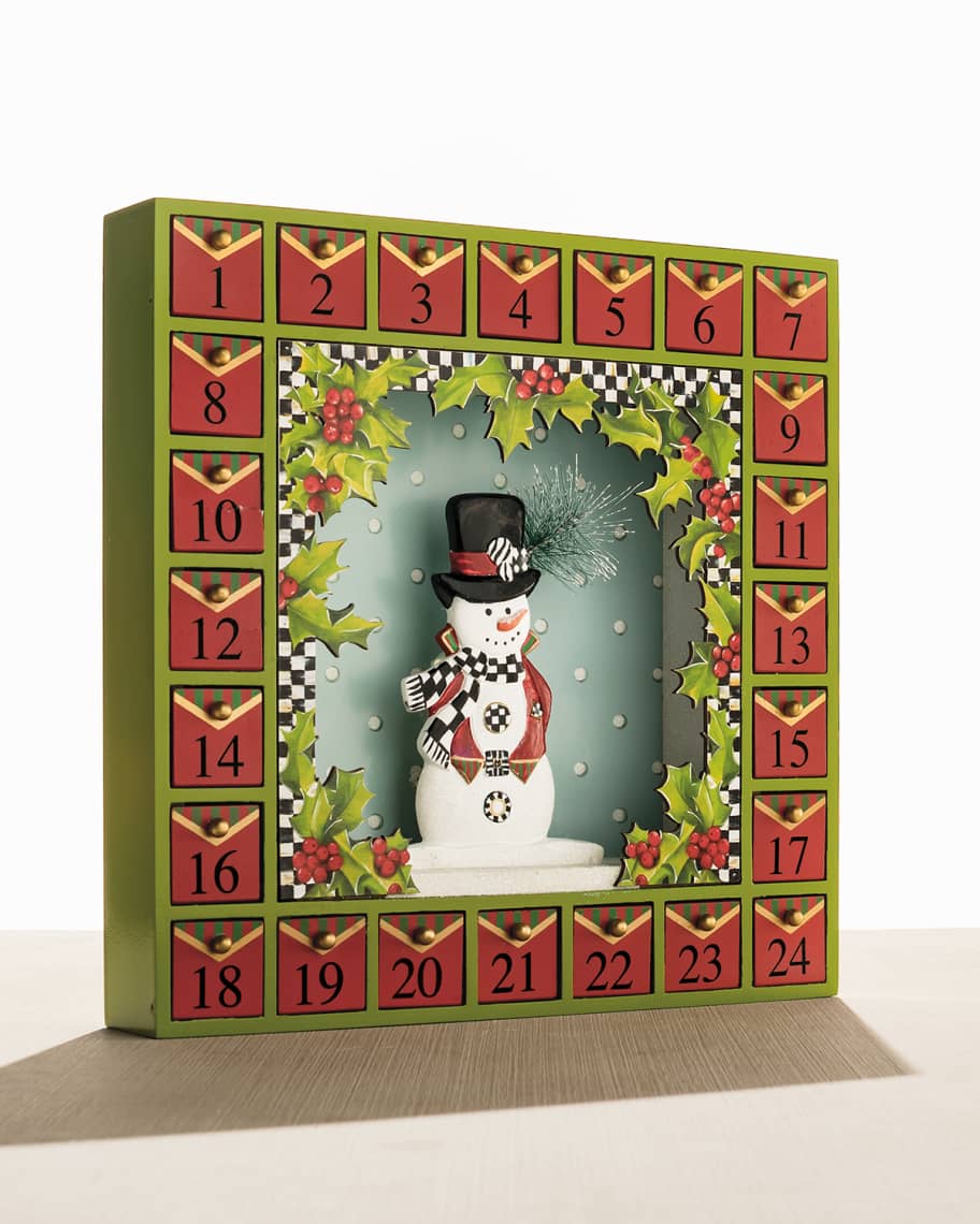 MacKenzie Childs Snowman Advent Calendar Horchow