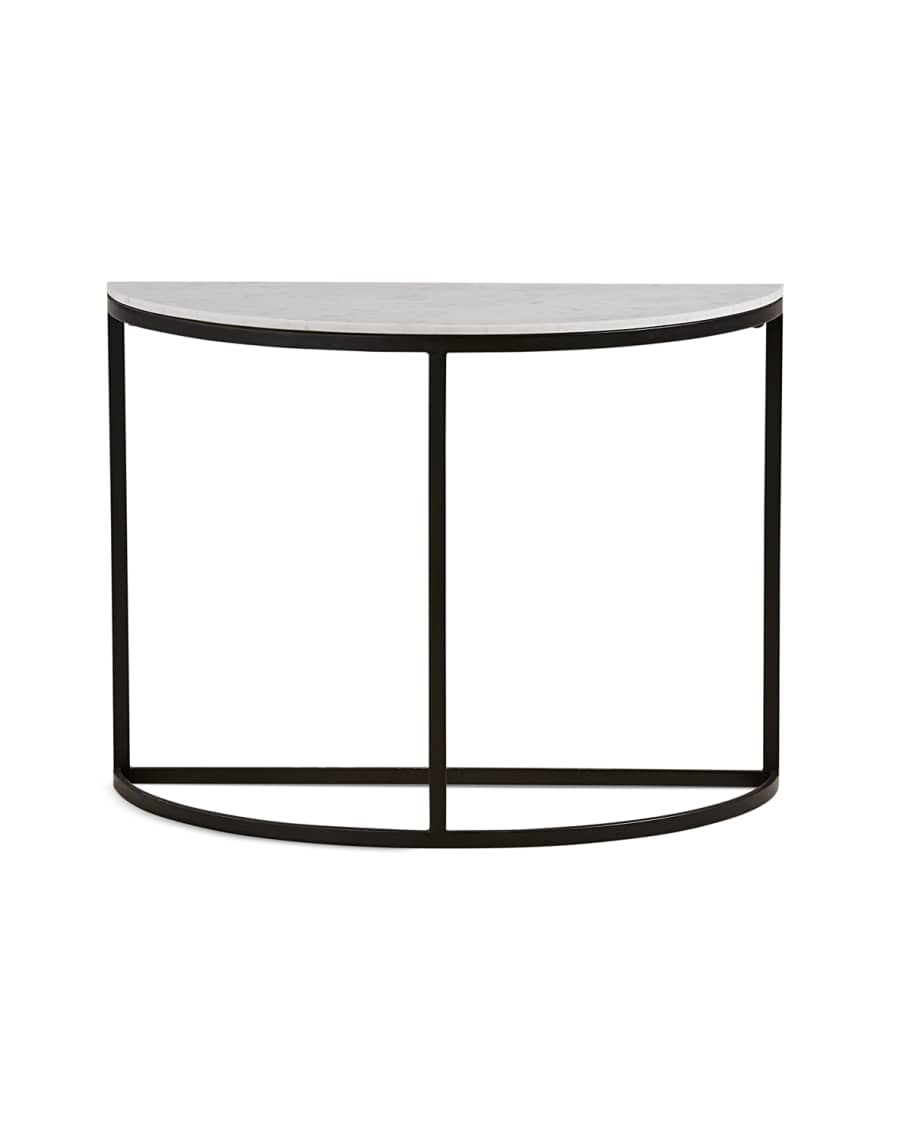 Image 1 of 2: Penn Demilune Console Table