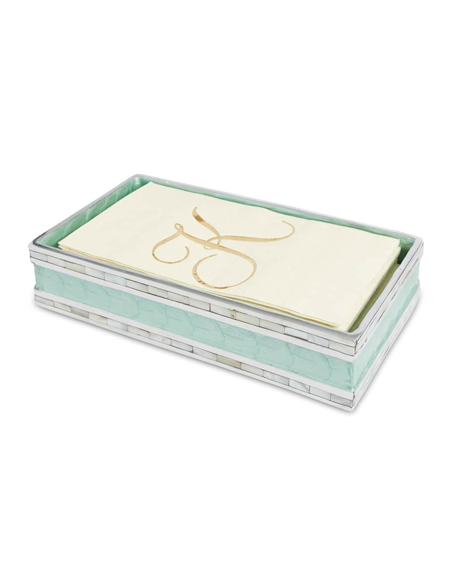 Image 2 of 2: Classic 9" Guest Towel Tray  - Aqua