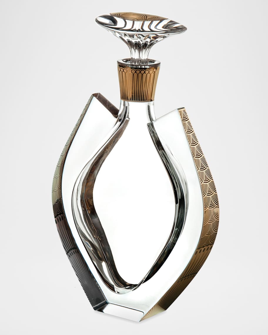 Image 1 of 1: Fenix Whiskey Decanter with Gold Details