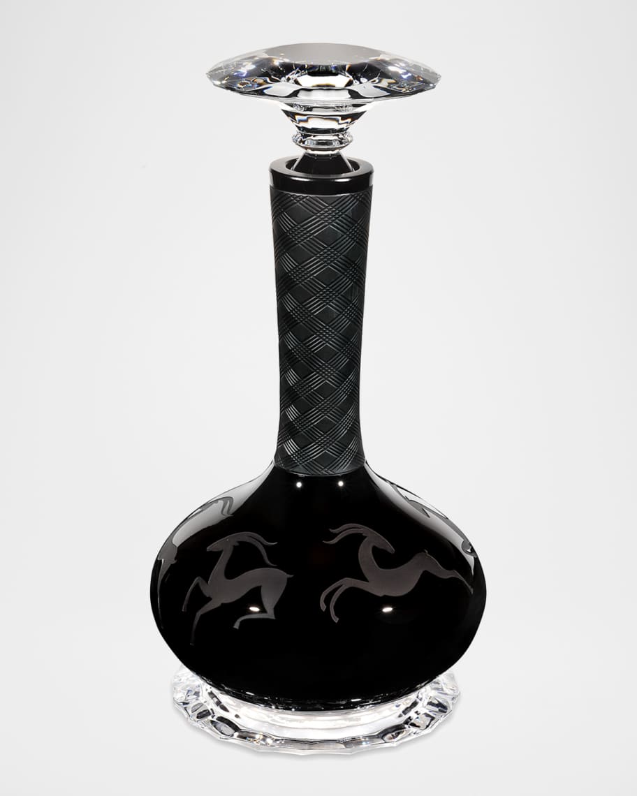 Image 1 of 1: Gazelle Engraved Decanter