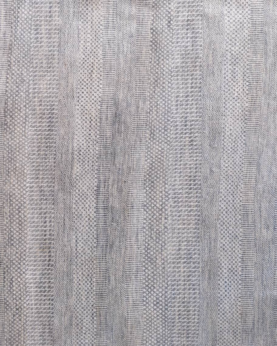 Image 2 of 3: Exotic Gray/Silver Rug, 6' x 9'