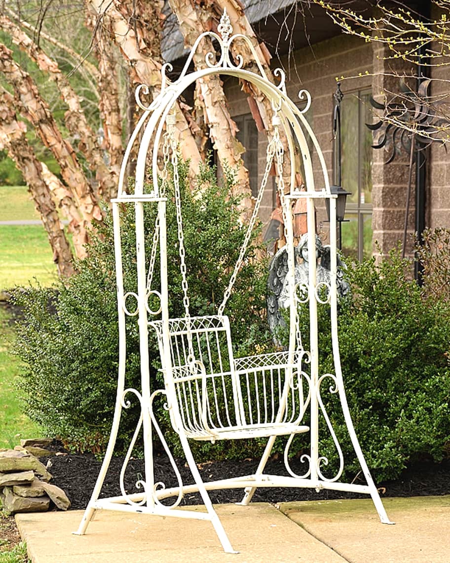 Image 1 of 3: Oasis Iron Swing Chair