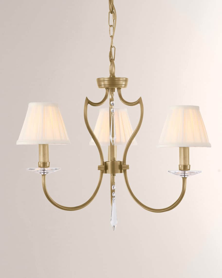 Image 1 of 1: Pimlico Aged Brass 3-Light Chandelier