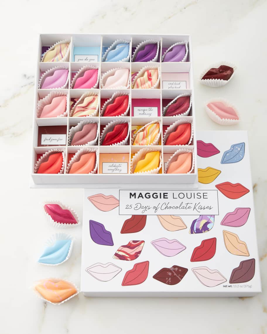 Image 1 of 2: 25 Days of Kisses Chocolate Gift Box