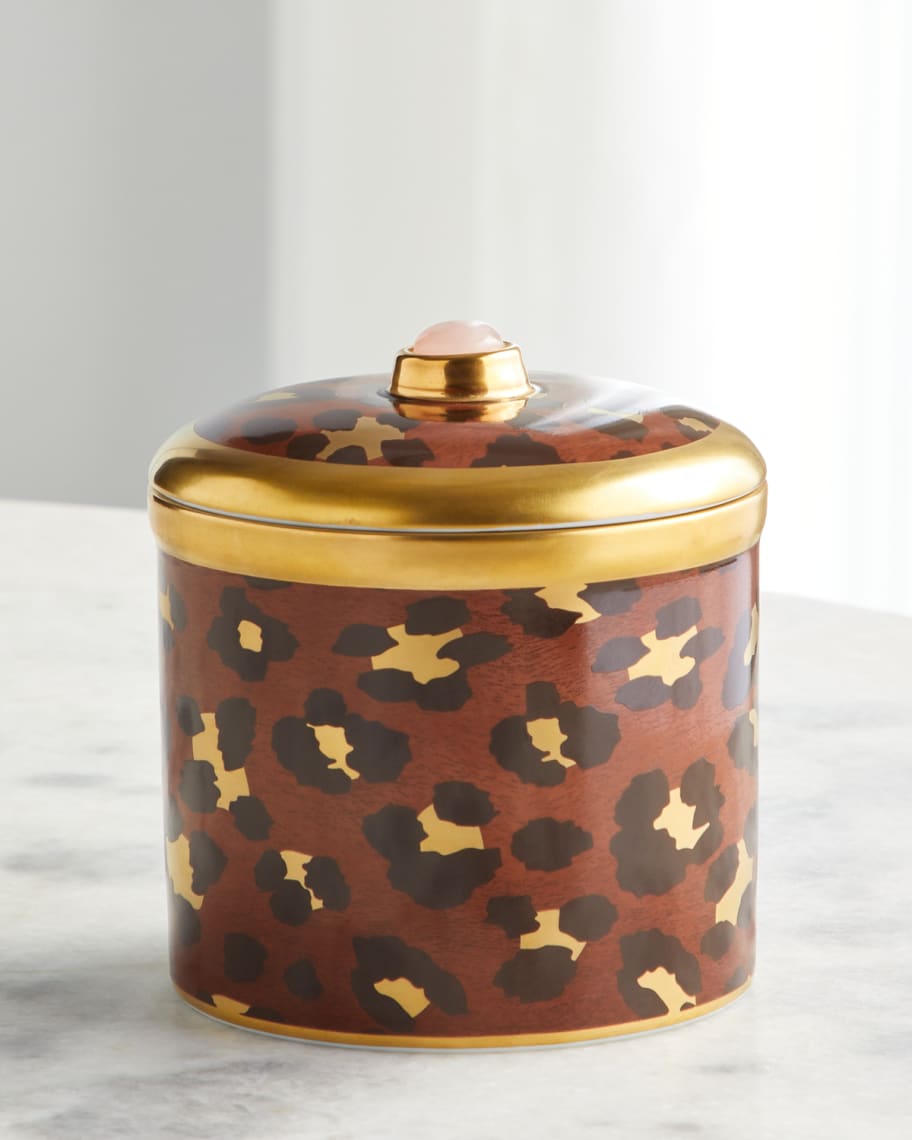 Image 2 of 2: Safari Candle with Rose Quartz, 10 oz.