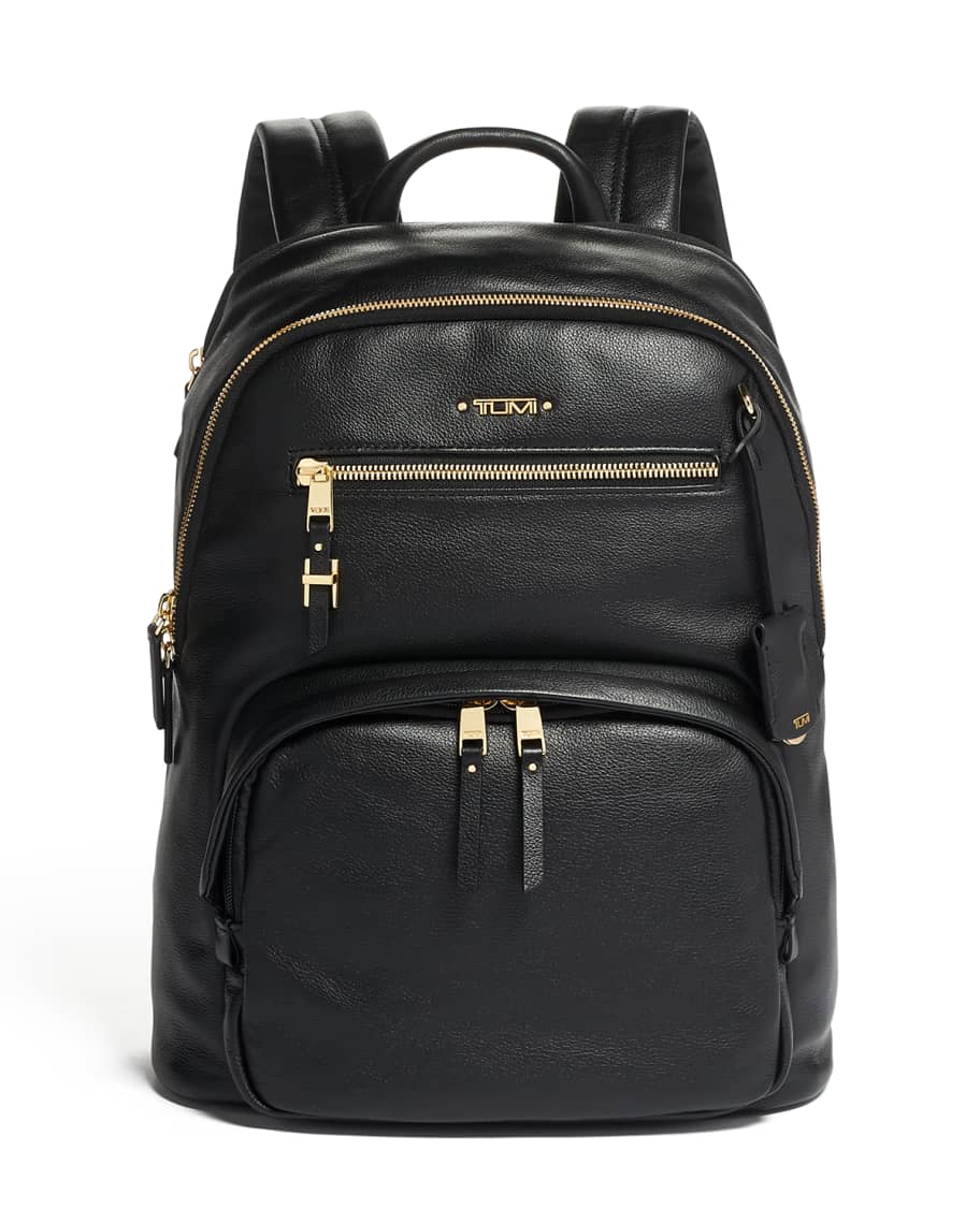 Tumi leather backpack sale