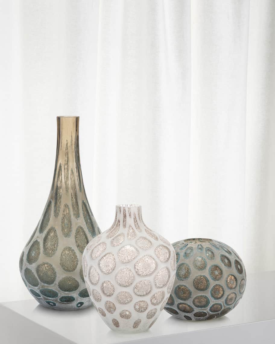 Image 1 of 2: Look of Agate Hand-Blown Glass Vase I