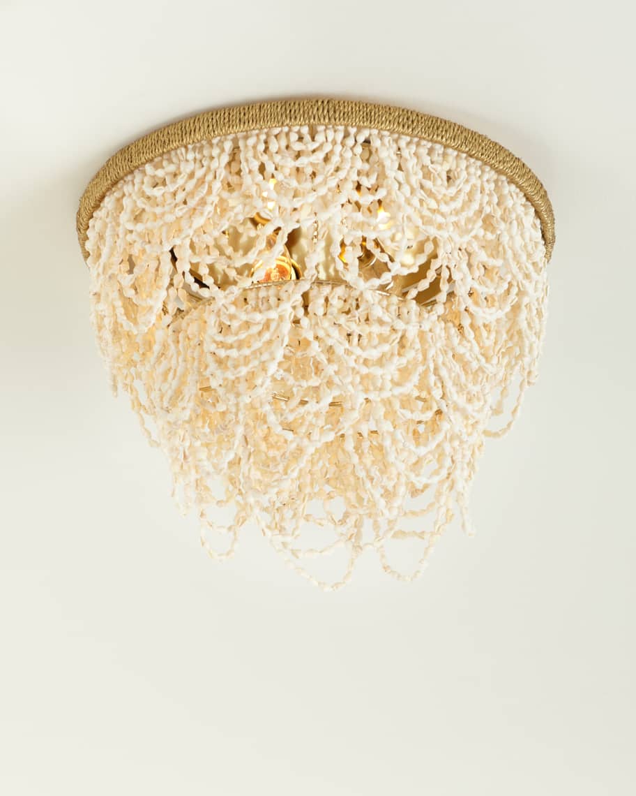 Image 2 of 2: Martha Palay Shell Flush Mount