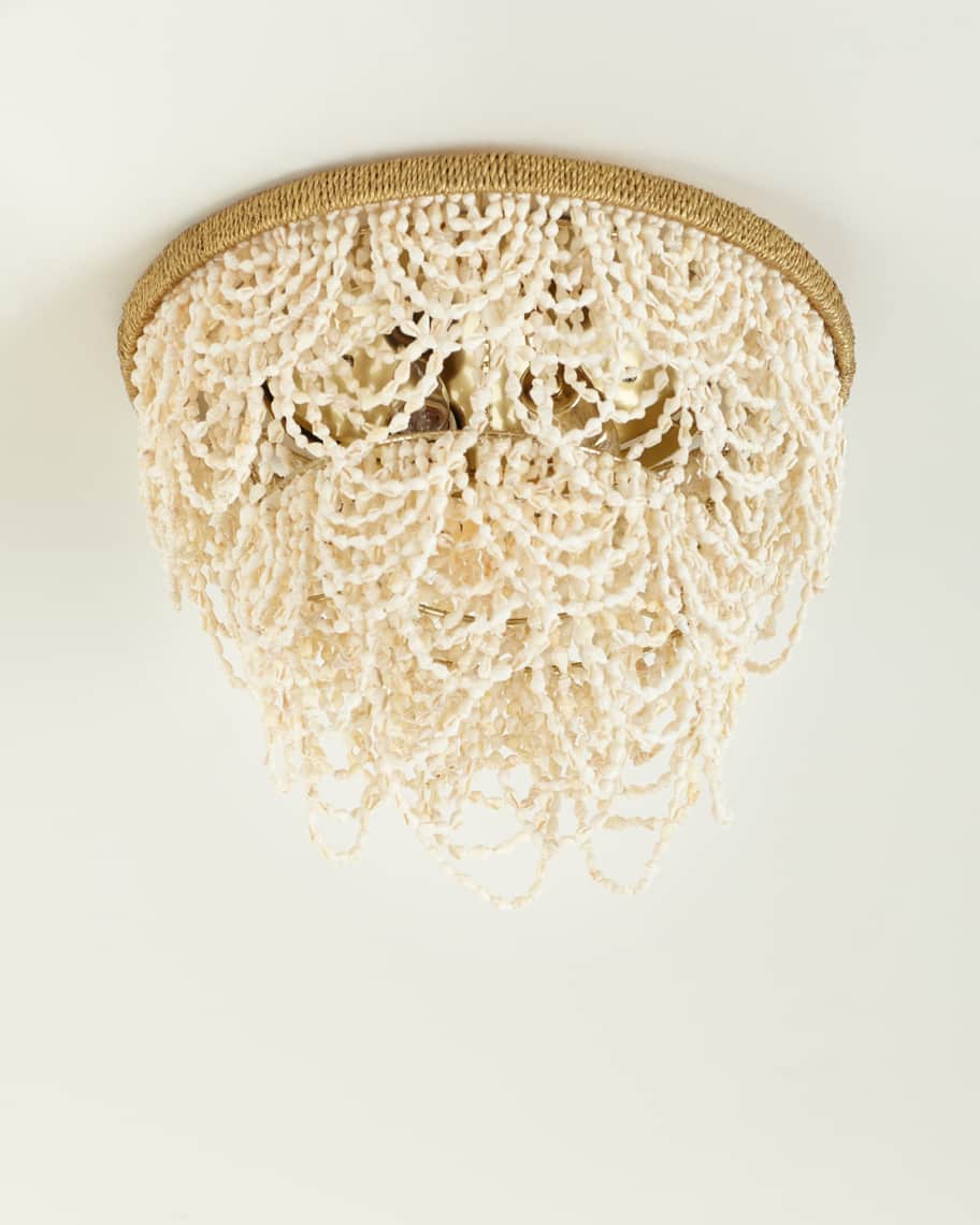 Image 1 of 2: Martha Palay Shell Flush Mount