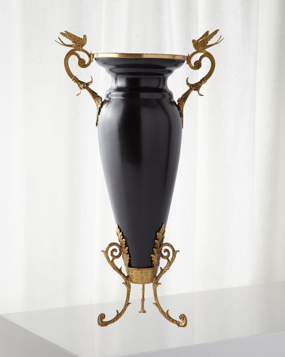 Image 1 of 1: Brass Detailed Vase