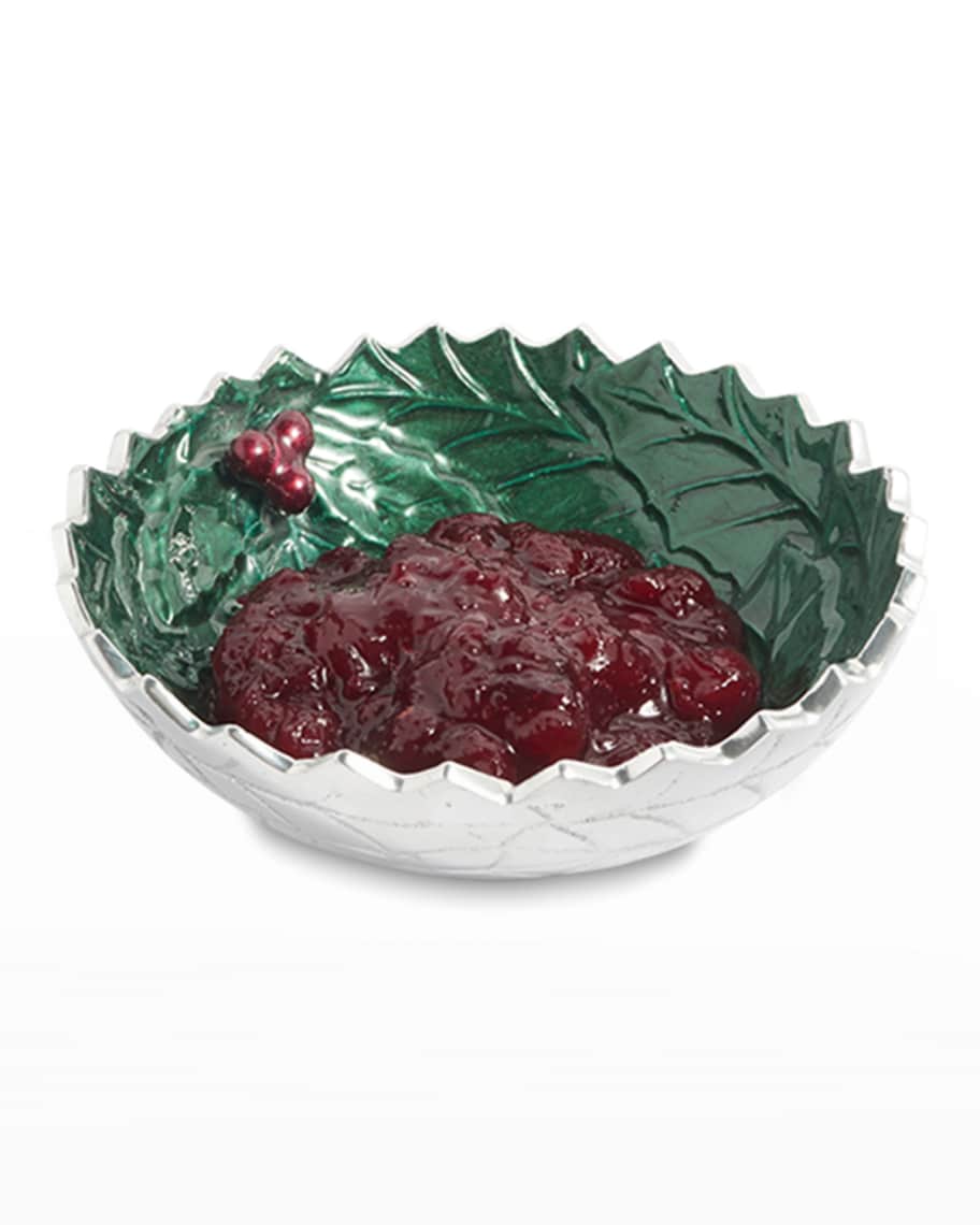 Image 2 of 2: Holly Sprig 5.5" Round Bowl