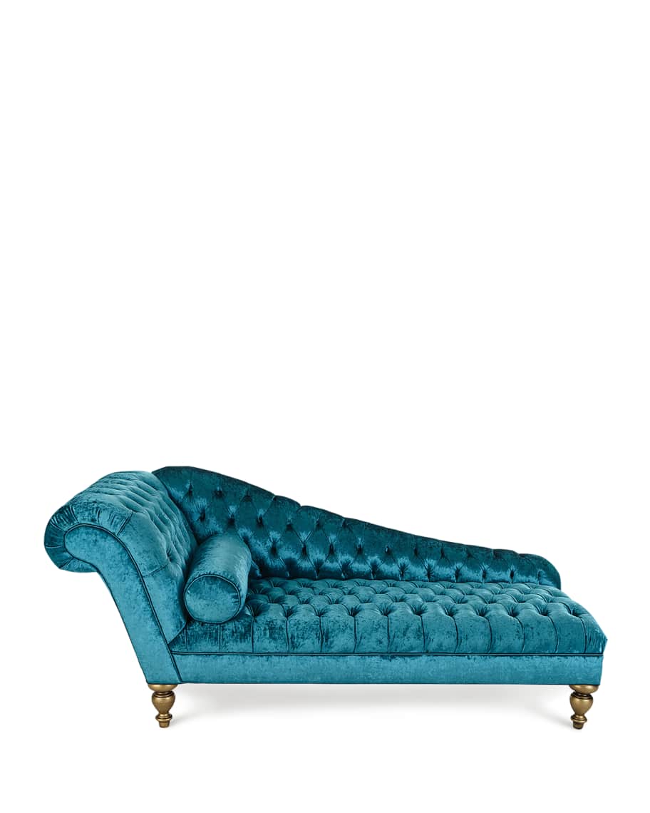 Image 3 of 5: Stacey Tufted Chaise