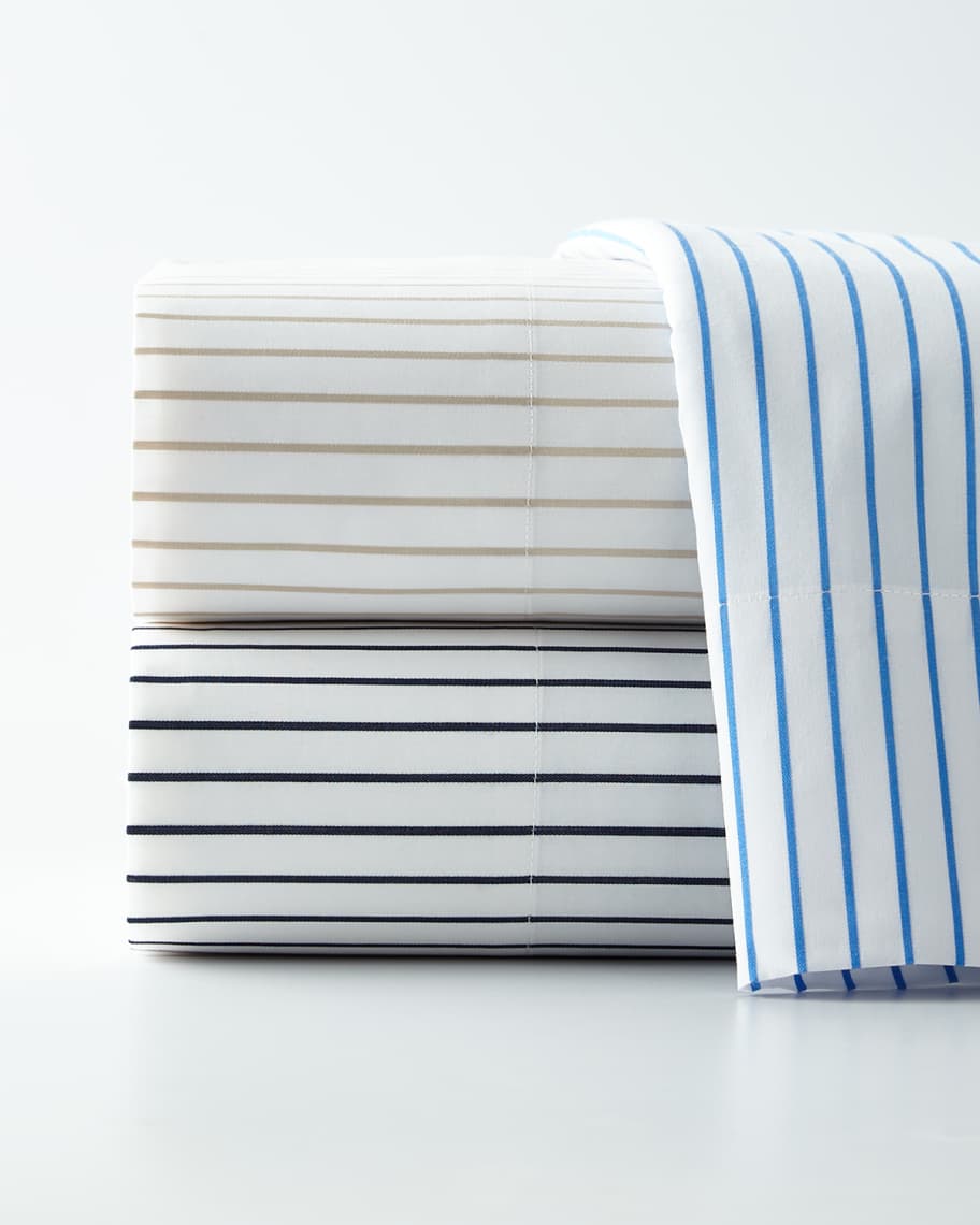 Image 1 of 1: Prescot Stripe King Fitted Sheet