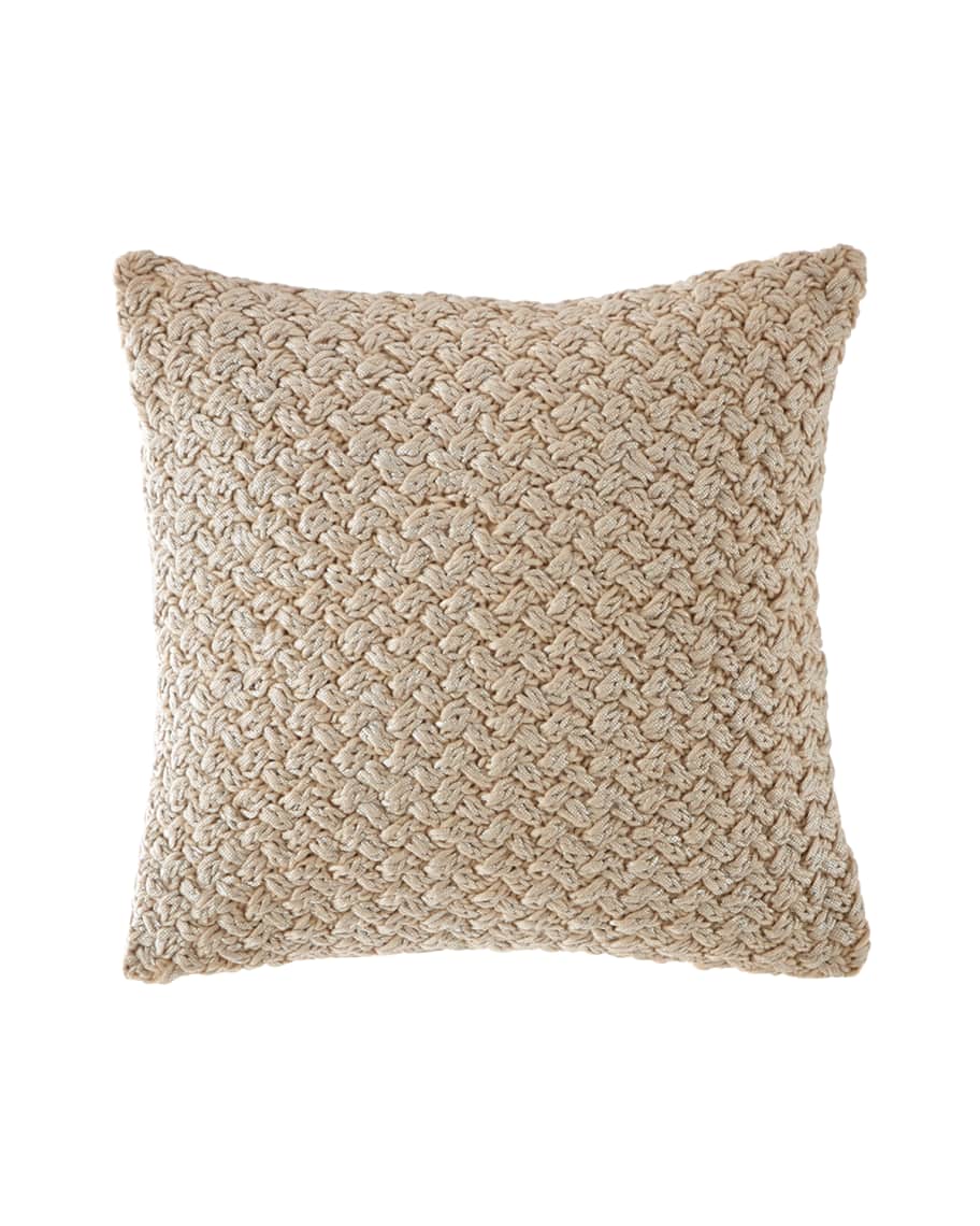 Michael Aram Metallic Knit Decorative Pillow Horchow
