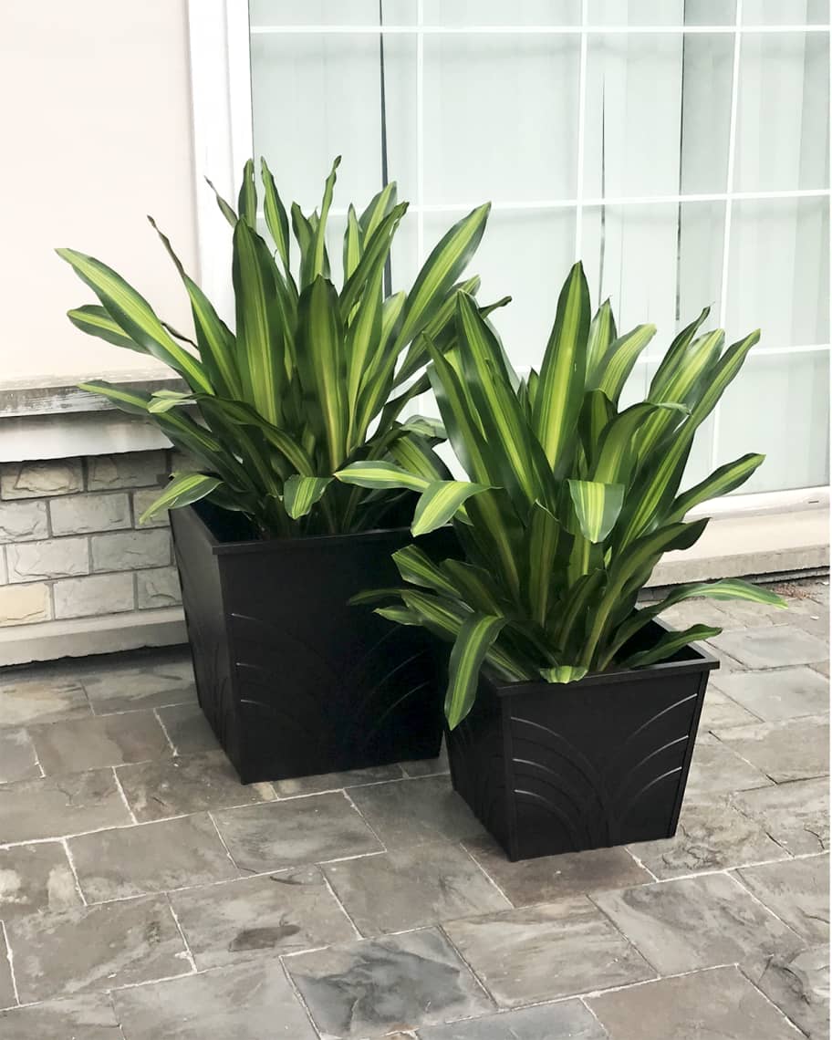 Image 1 of 2: Palm Outdoor 2-Pack Planter Boxes, 18" & 24"