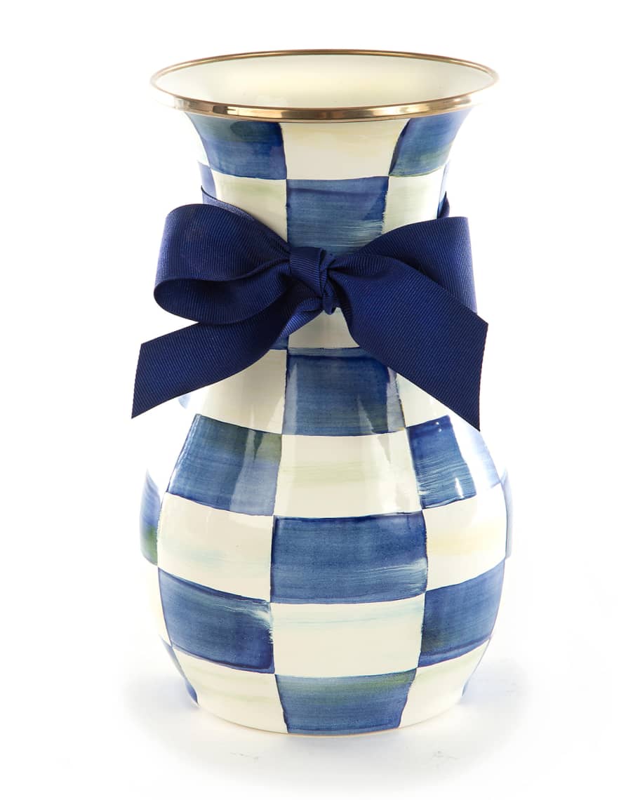 Image 1 of 1: Royal Check Tall Vase