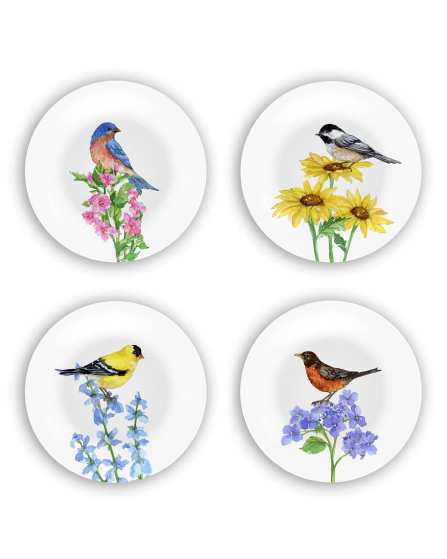 Image 1 of 2: Birds Plates Gift Set