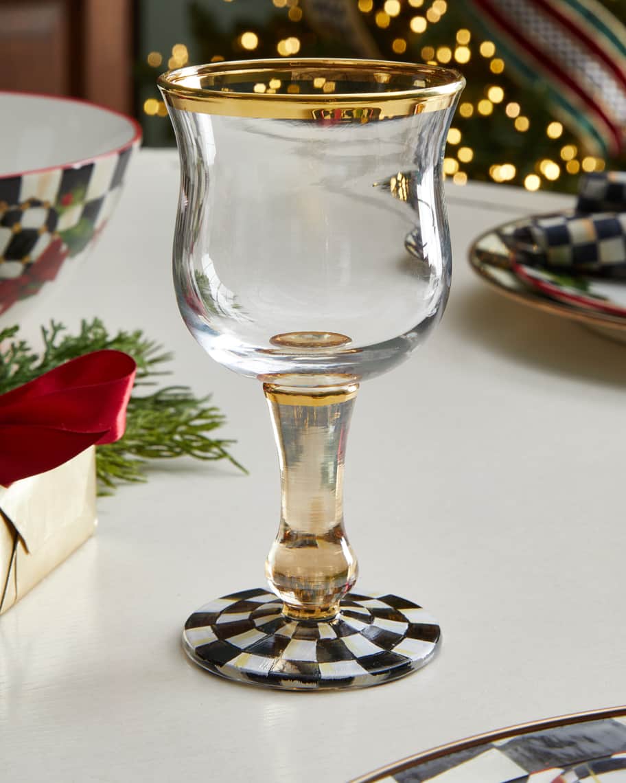 Image 1 of 1: Courtly Check Wine Glass