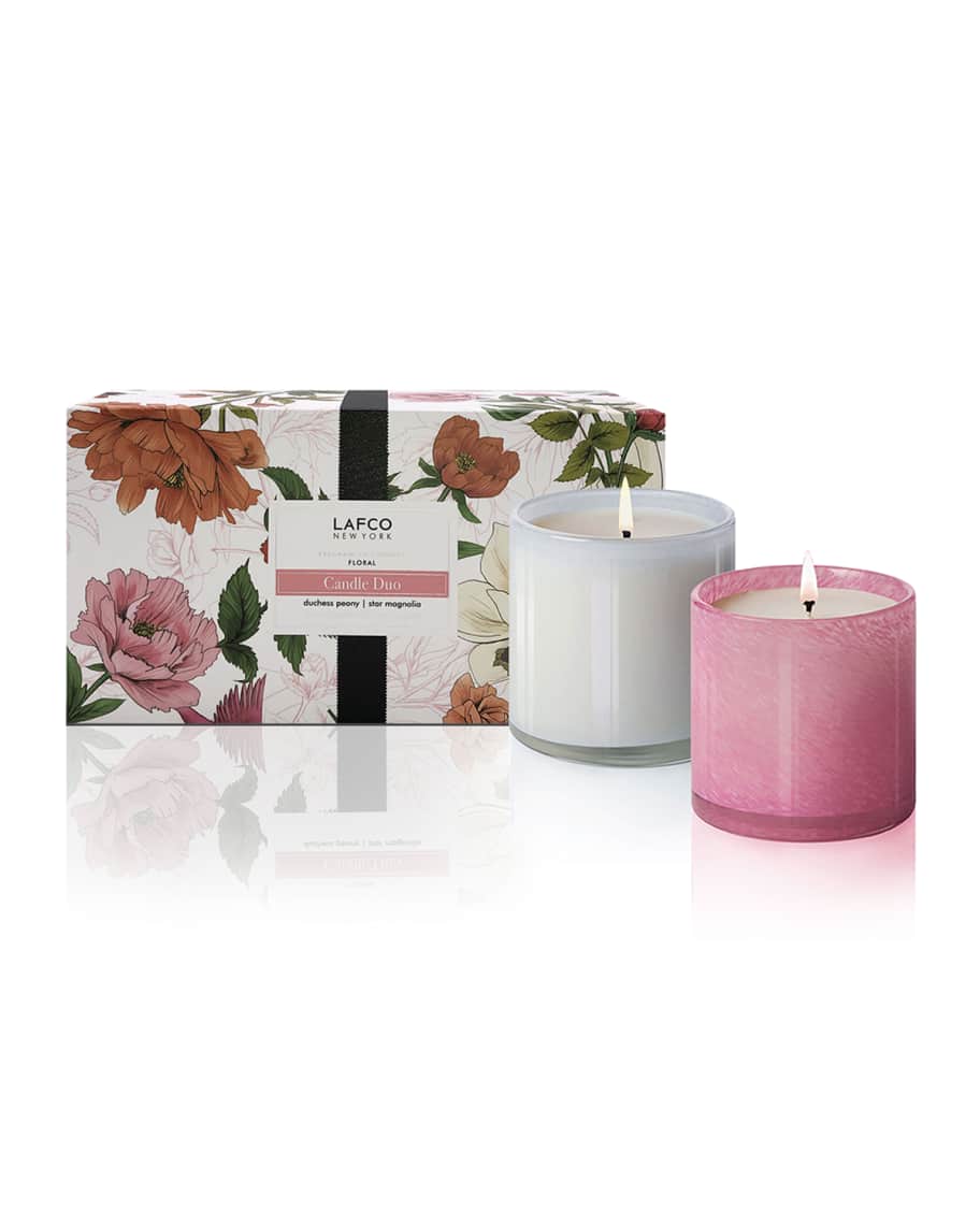 LAFCO New York Floral Candle Duo, 6.5 oz./ 190 g Horchow