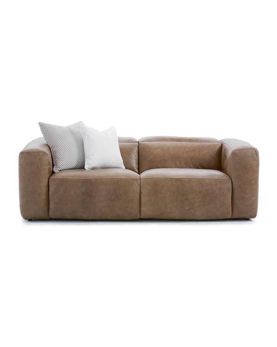 Bernhardt Cosmo Leather Power Motion, Cosmo Leather Power Motion Reclining Sofa