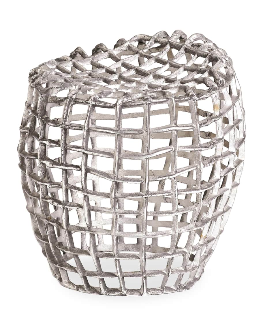 Image 2 of 5: Woven Wire Stool
