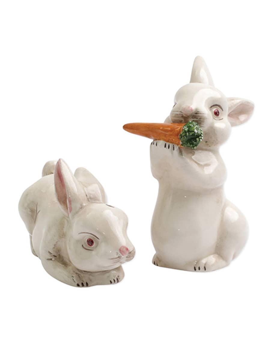 Image 1 of 1: Spring Vegetables Bunny Salt & Pepper Shakers